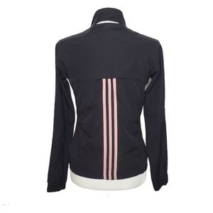 Adidas Full Zip Jacket Pink Stripes
